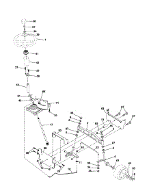 Steering parts for Craftsman Front-Engine Lawn Tractor 917257251 from AppliancePartsPros.com