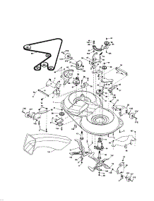 Mower parts for Craftsman Front-Engine Lawn Tractor 917257251 from AppliancePartsPros.com
