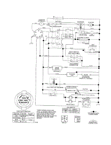 Schematic Diagram-Tractor parts for Craftsman Front-Engine Lawn Tractor 917257251 from AppliancePartsPros.com
