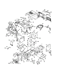 Chassis And Enclosures parts for Craftsman Front-Engine Lawn Tractor 917257252 from AppliancePartsPros.com