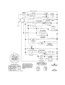 Schematic Diagram-Tractor parts for Craftsman Front-Engine Lawn Tractor 917257252 from AppliancePartsPros.com