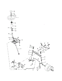 Steering parts for Craftsman Front-Engine Lawn Tractor 917257260 from AppliancePartsPros.com