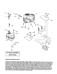 Engine parts for Craftsman Front-Engine Lawn Tractor 917257260 from AppliancePartsPros.com