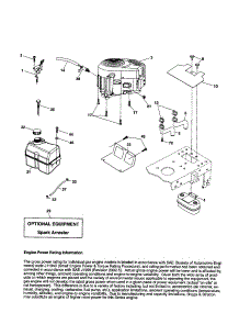 Engine parts for Craftsman Front-Engine Lawn Tractor 917257261 from AppliancePartsPros.com