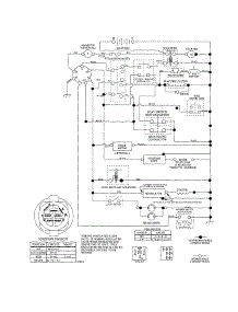 Schematic Diagram-Tractor parts for Craftsman Front-Engine Lawn Tractor 917257261 from AppliancePartsPros.com