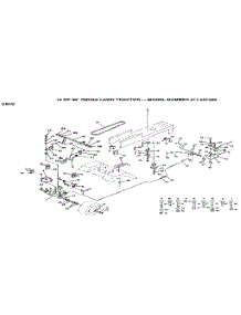 Drive parts for Craftsman Front-Engine Lawn Tractor 917257280 from AppliancePartsPros.com