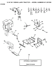 Engine parts for Craftsman Front-Engine Lawn Tractor 917257280 from AppliancePartsPros.com