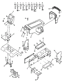 Chassis And Enclosures parts for Craftsman Front-Engine Lawn Tractor 917257281 from AppliancePartsPros.com
