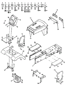 Chassis And Enclosures parts for Craftsman Front-Engine Lawn Tractor 917257290 from AppliancePartsPros.com
