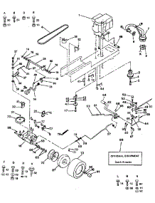 Drive parts for Craftsman Front-Engine Lawn Tractor 917257350 from AppliancePartsPros.com