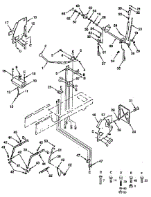 Lift Adjustment parts for Craftsman Front-Engine Lawn Tractor 917257350 from AppliancePartsPros.com