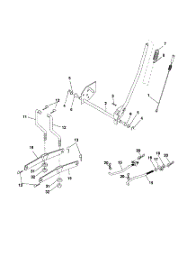 Mower Lift parts for Craftsman Front-Engine Lawn Tractor 917257400 from AppliancePartsPros.com