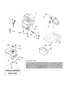 Engine parts for Craftsman Front-Engine Lawn Tractor 917257401 from AppliancePartsPros.com