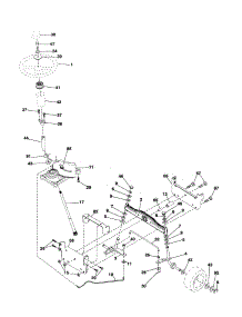 Steering parts for Craftsman Front-Engine Lawn Tractor 917257401 from AppliancePartsPros.com