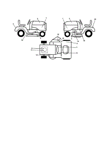 Decals parts for Craftsman Front-Engine Lawn Tractor 917257401 from AppliancePartsPros.com