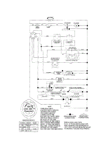 Schematic Diagram-Tractor parts for Craftsman Front-Engine Lawn Tractor 917257401 from AppliancePartsPros.com