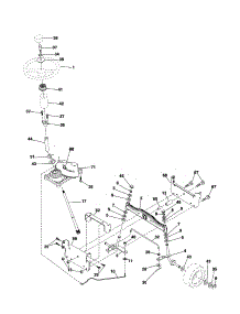 Steering parts for Craftsman Front-Engine Lawn Tractor 917257410 from AppliancePartsPros.com