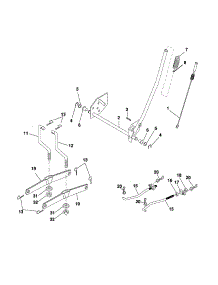 Mower Lift parts for Craftsman Front-Engine Lawn Tractor 917257410 from AppliancePartsPros.com