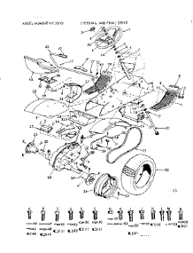 16 Tractor / Steering, & Final Drive parts for Craftsman Front-Engine Lawn Tractor 91725742 from AppliancePartsPros.com