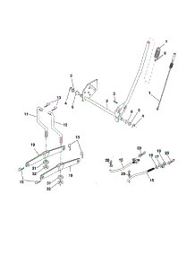 Mower Lift parts for Craftsman Front-Engine Lawn Tractor 917257431 from AppliancePartsPros.com