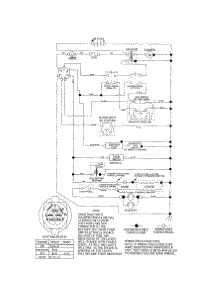 Schematic Diagram-Tractor parts for Craftsman Front-Engine Lawn Tractor 917257431 from AppliancePartsPros.com