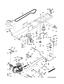 Drive parts for Craftsman Front-Engine Lawn Tractor 917257450 from AppliancePartsPros.com