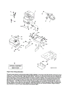 Engine parts for Craftsman Front-Engine Lawn Tractor 917257450 from AppliancePartsPros.com