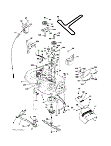 Mower parts for Craftsman Front-Engine Lawn Tractor 917257450 from AppliancePartsPros.com