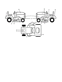 Decals parts for Craftsman Front-Engine Lawn Tractor 917257450 from AppliancePartsPros.com