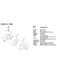 Wheels & Tires parts for Craftsman Gas Walk-Behind Mower 917257462 from AppliancePartsPros.com