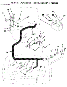 Electrical parts for Craftsman Gas Walk-Behind Mower 917257462 from AppliancePartsPros.com