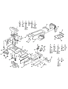 Chassis And Enclosures parts for Craftsman Front-Engine Lawn Tractor 917257470 from AppliancePartsPros.com