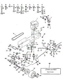 Drive parts for Craftsman Front-Engine Lawn Tractor 917257470 from AppliancePartsPros.com