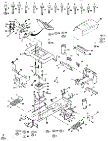 Chassis And Enclosures parts for Craftsman Front-Engine Lawn Tractor 917257480 from AppliancePartsPros.com