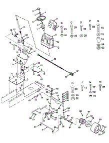 Steering Assembly parts for Craftsman Front-Engine Lawn Tractor 917257481 from AppliancePartsPros.com
