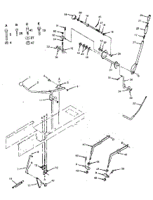 Lift Adjustment parts for Craftsman Front-Engine Lawn Tractor 917257481 from AppliancePartsPros.com