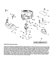 Engine parts for Craftsman Front-Engine Lawn Tractor 917257490 from AppliancePartsPros.com