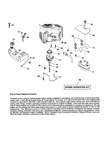 Engine parts for Craftsman Front-Engine Lawn Tractor 917257491 from AppliancePartsPros.com