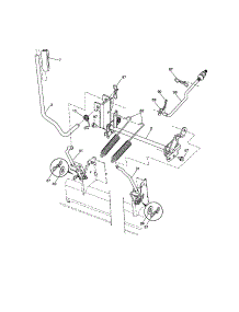 Mower Lift parts for Craftsman Front-Engine Lawn Tractor 917257491 from AppliancePartsPros.com