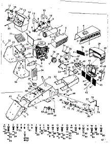 Main Frame parts for Craftsman Front-Engine Lawn Tractor 91725750 from AppliancePartsPros.com