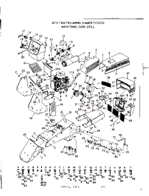 16 Tractor / Main Frame, Dash, Grill parts for Craftsman Front-Engine Lawn Tractor 91725752 from AppliancePartsPros.com
