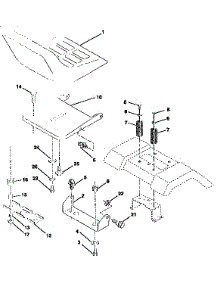 Seat Assembly parts for Craftsman Front-Engine Lawn Tractor 917257550 from AppliancePartsPros.com