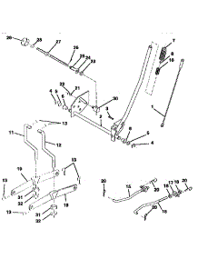 Mower Lift parts for Craftsman Front-Engine Lawn Tractor 917257550 from AppliancePartsPros.com