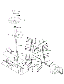 Steering Assembly parts for Craftsman Front-Engine Lawn Tractor 917257551 from AppliancePartsPros.com