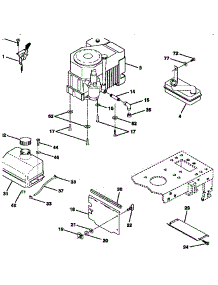 Engiine parts for Craftsman Front-Engine Lawn Tractor 917257551 from AppliancePartsPros.com
