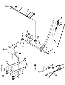 Mower Lift parts for Craftsman Front-Engine Lawn Tractor 917257551 from AppliancePartsPros.com