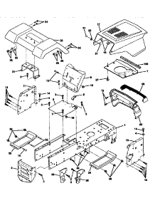 Chassis And Enclosures parts for Craftsman Front-Engine Lawn Tractor 917257552 from AppliancePartsPros.com