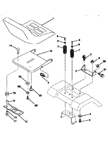 Seat Assembly parts for Craftsman Front-Engine Lawn Tractor 917257552 from AppliancePartsPros.com