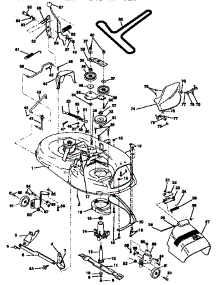 Mower Deck parts for Craftsman Front-Engine Lawn Tractor 917257560 from AppliancePartsPros.com