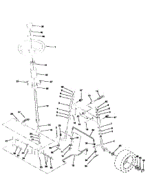 Steering Assembly parts for Craftsman Front-Engine Lawn Tractor 917257561 from AppliancePartsPros.com
